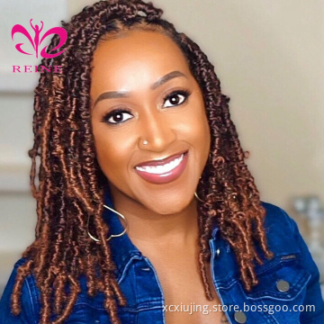 REINE Synthetic hair extention Bob Locs For African women Crochet Distressed Soft Faux butterfly locs